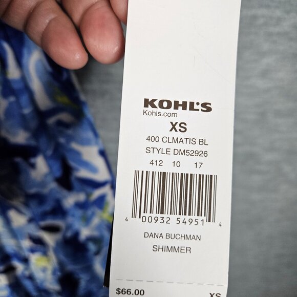 Dana Buchman Women's Stretch Shimmer Wrapped Dress Size XS NEW - Picture 4 of 12